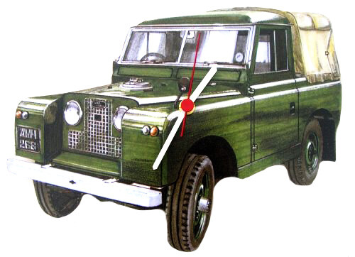 Land rover clock - land,