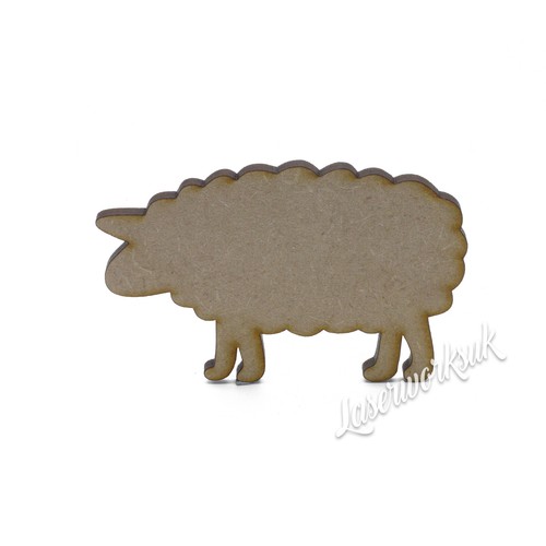 Wooden sheep craft shapes - wooden,
