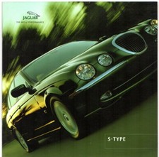 Jaguar S-Type 2000-01 UK Market 26pp Sales Brochure 3.0 V6 SE 4.0 V8