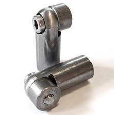 Custom sissy bar mounting adapter set with straight bungs - IMPERIAL