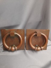 STUNNING LARGE HEAVY WEIGHT BRONZE DOOR HANDLES / KNOCKERS