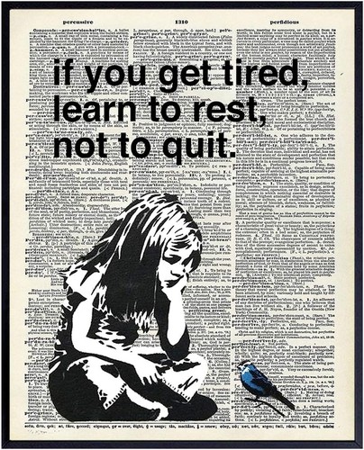 Banksy rest don quit - don't,