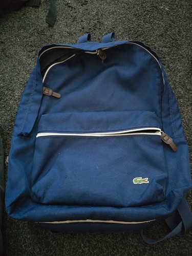 Lacoste navy blue backpack