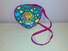 Vintage 1990s Bluebird Polly Pocket Heart Shaped Cross Body Bag Handbag