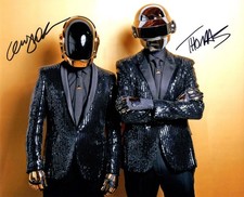 Original Signed Photo of Daft Punk 10x8 + COA