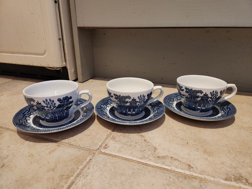 Vintage blue willow churchill - vintage,