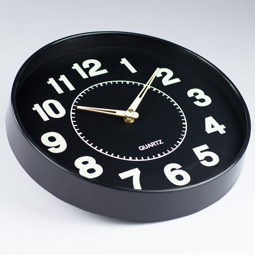Round wall clock simple - round,