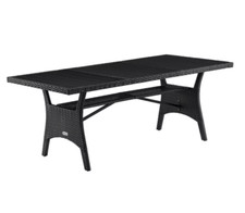 Large rattan dining table - large,