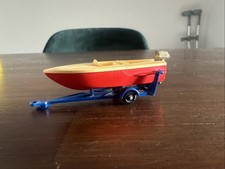 Matchbox Series Lesney No. 48 - Sports boat and diecast trailer - vintage model