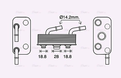 Ava oil cooler bw3559 for - oil,