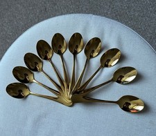 10pcs Golden Stainless Steel