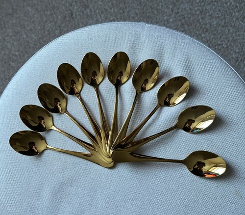 10pcs golden stainless - golden, steel