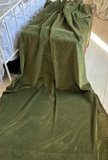 GORGEOUS VINTAGE VELVET  DOOR CURTAIN- LEAF GREEN- 2.1m Long x 1.1m Wide