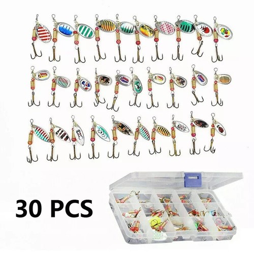 30x metal spinners fishing - spinners,