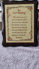Wall Plaque with Irish Blessing
