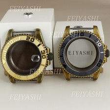 stainless steel 40mm Vintage Bronze Watch Case nh35 Movement For Seiko nh34 nh36