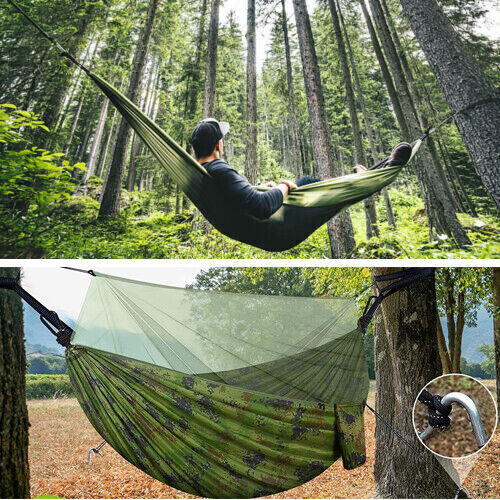Person camping hammock - person,