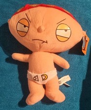 Family Guy Stewie Griffin Headband & Nappy Soft Plush Toy 30cm Vintage 2005
