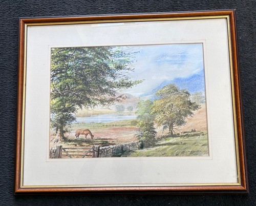 Lake district painting - painting, by