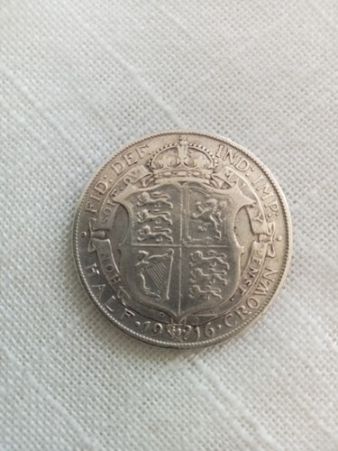 1916 king george half - v, crown