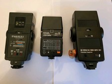 3  Assorted Flash Units -