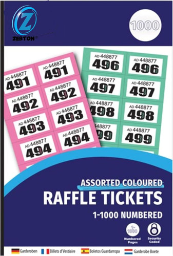 Raffle tickets 1 1000 - 1, x
