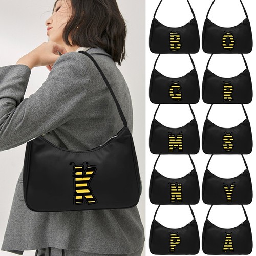Bee alphabet art shoulder - alphabet, bag