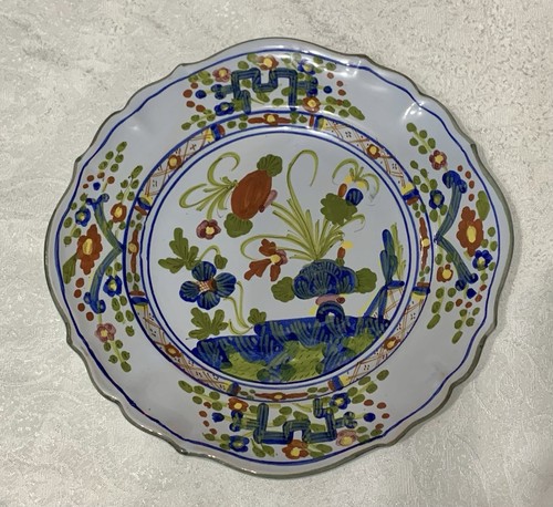 Vintage italian majolica plate - majolica,
