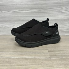 FitVille Easy Top Wings Diabetic Shoes Size 8.5 Wide Trainers Black New Support