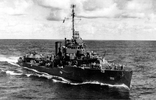 Postcard uss hull 350 - postcard,