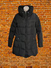 WOMENS ZARA SIZE EUR MEDIUM BLACK DOWN FEATHER PADDED PUFFER JACKET COAT WINTER