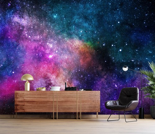 Purple blue space - blue,