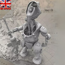 1:35 Sci-Fi Robot Die Cast Resin Model Kit Needs Manual Coating Fast Shipping