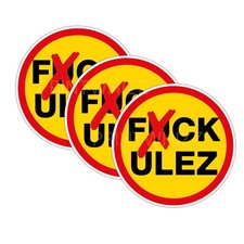 x3 10cm Vinyl Car Van Bike