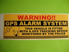 4 NEW GPS SECURITY STICKERS 4"