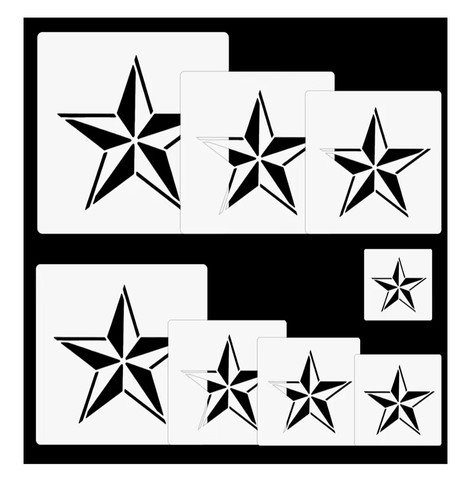 Large star stencil pcs - star,
