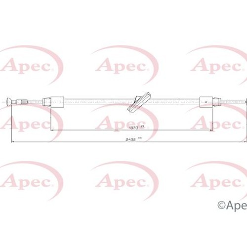 Apec cable pull parking brake - parking,