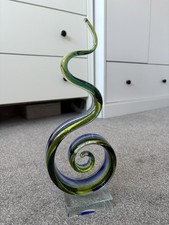 Blue & Green Glass Swirl