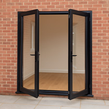 Aluminium french patio doors - aluminium,