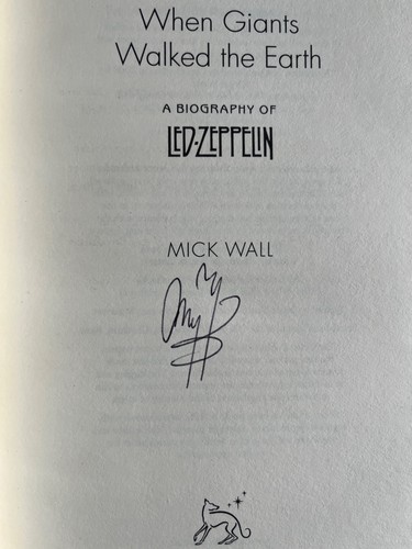 Jimmy page signed - led, zeppelin