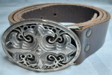 Vintage Sam Brown Leather Belt Size 85cm