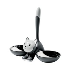 ALESSI Tigrito Grey Cat Bowl
