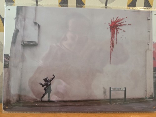 Banksy wall art gift - art,
