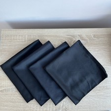 Shein Cloth Black Set of 4 Napkins Serviettes silky gothic Halloween