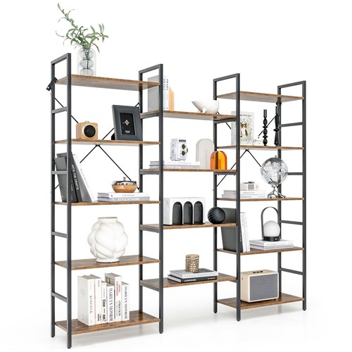 Tier industrial bookshelf 14 - bookshelf,