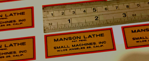Manson miniature watchmaker - miniature,