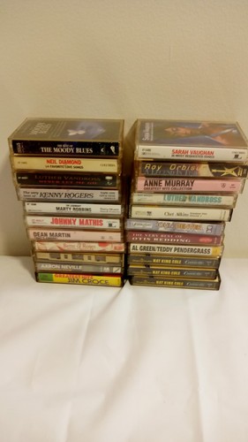 Lot vintage cassette - lot, 22