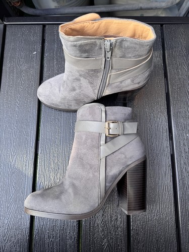 Peacocks grey suede ankle - peacocks,