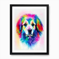 Kuvasz Rainbow Oil Painting
