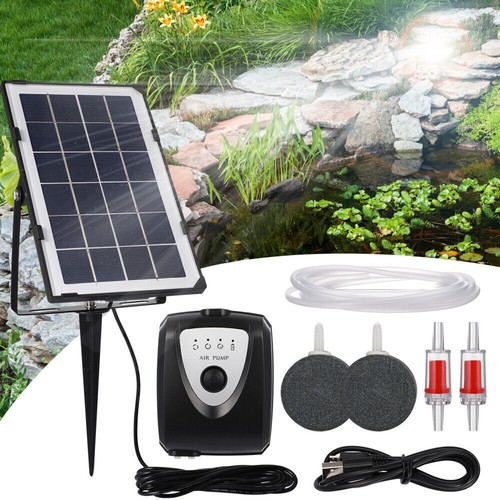Solar power oxygenator pond - power,